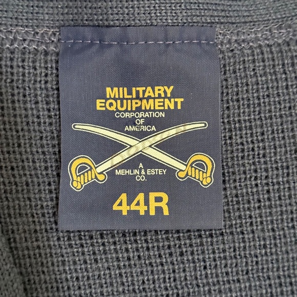 Military Equipment Corporation Cardigan Sweater Size 44R Blue Never Worn USAF - Picture 5 of 8